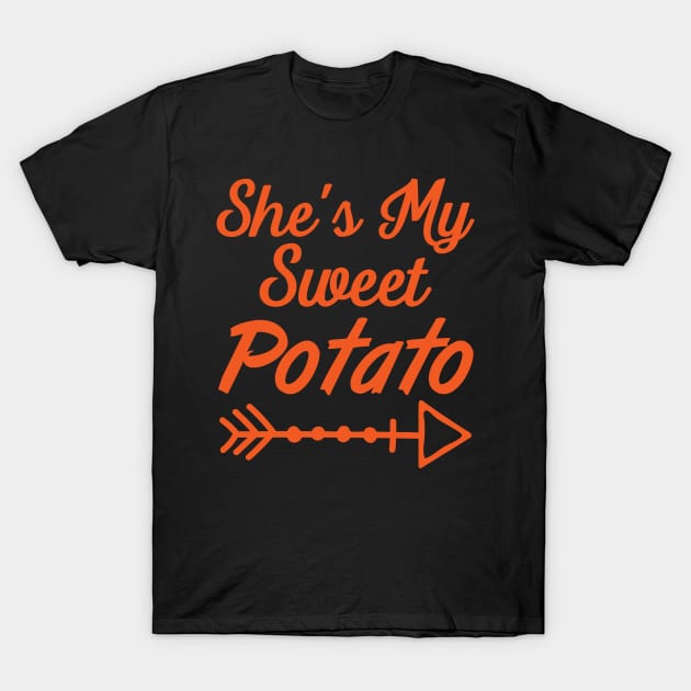 She's My Sweet Potato Thanksgiving T-Shirt by mo designs 95